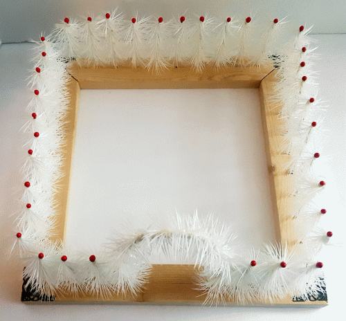 DIY Old Fashioned White Feather Tree Fences